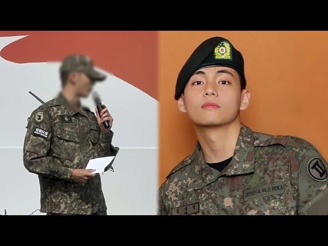 A commotion broke out at KIM TAEHYUNG's military base, fans were shaken