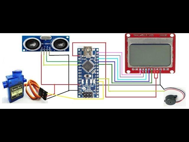 Arduino Based Radar System Using Ultrasonic Sensor and Nokia 5110 LCD | Radar System