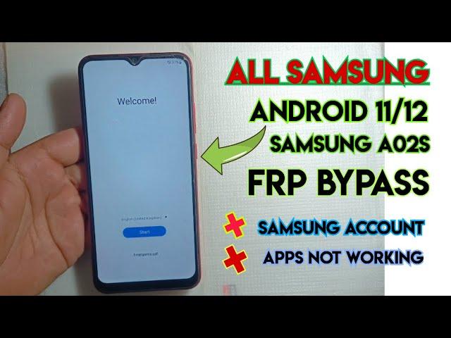 Samsung A02s Frp bypass 2024 | All Samsung Android 11/12 frp bypass | Samsung Andrpoid 11 Frp unlock