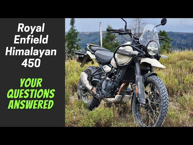 Royal Enfield Himalayan 450 Review - Answering Audience Questions