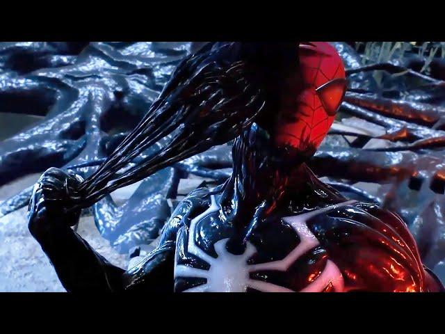 Miles Help remove Venom from Peter Parker |  Spider-Man 2 All Cutscenes Movie