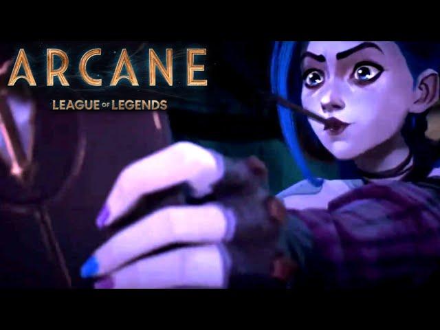 Arcane Act 2 - Jinx tries to activate stabilized Hextech crystal