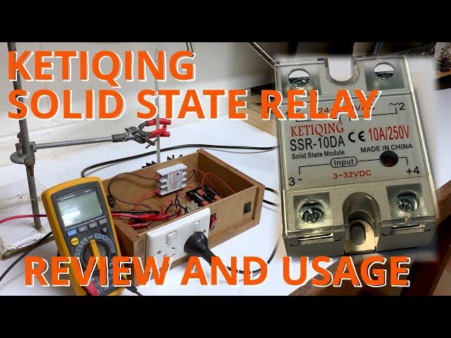 Ketiqing Solid State Relay (SSR) review - Used to control cross-cut mitre saw and dust collection