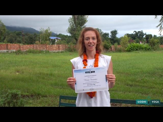 Siddhi Yoga: Yoga Teacher Training (RYT200) Review by Rena from Chicago at Dharamshala, India