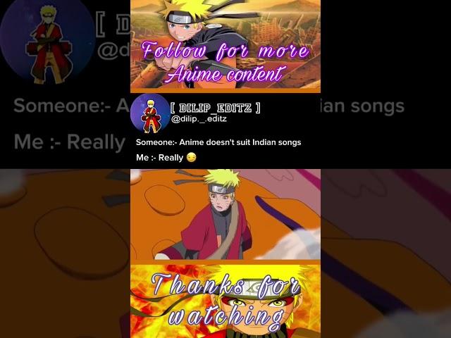 anime x Indian music....#anime #naruto