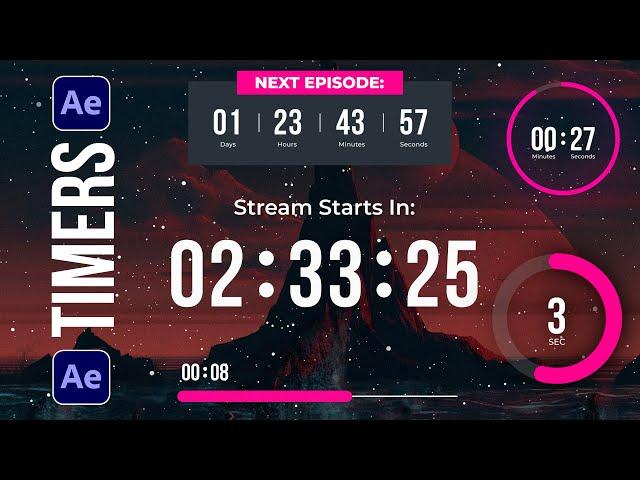 Create Beautiful Countdown Timer Motion Graphics | After Effects Tutorial