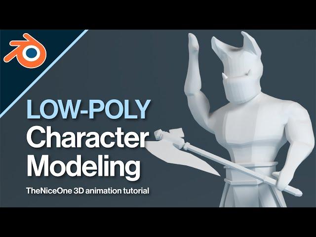 LOW POLY Character Modeling (part 1) | Blender 2019 for Beginners | TheNiceOne 3D