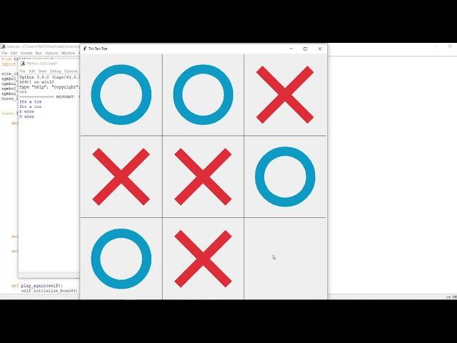 Tic Tac Toe In GUI PYTHON With Source Code | Source Code & Projects