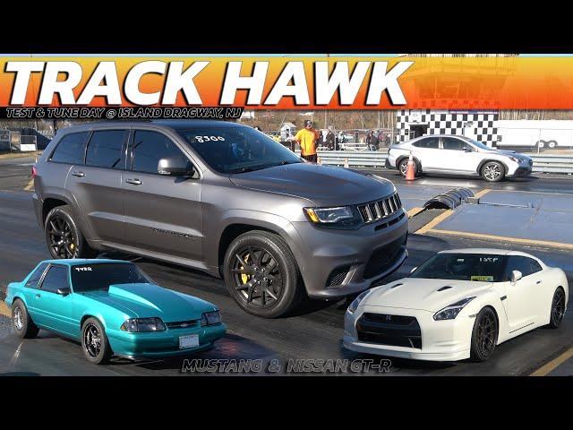 Track Hawk DOMINATES GTR, WRX, and Mustang in Epic Drag Racing Showdown!