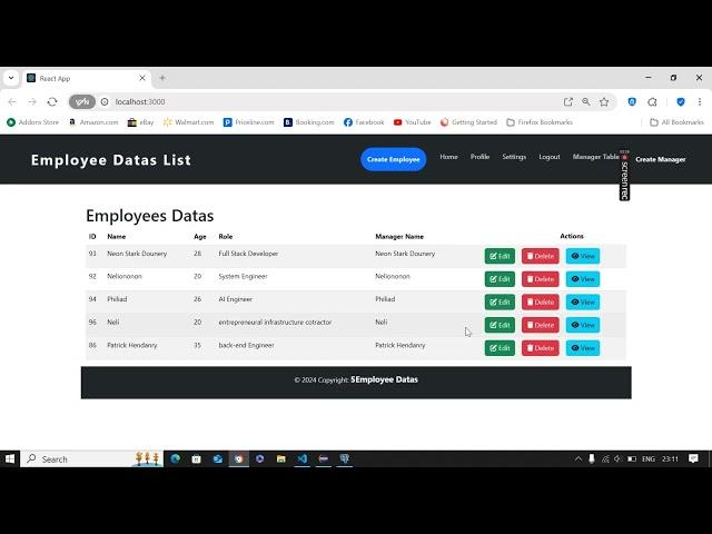 Employee Management System | Java, Spring Boot, React, PostgreSQL | Full Project Demo