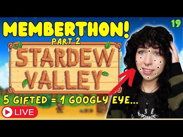 MRIZ MEMBERTHON STREAM - Let's play Stardew Valley 1.6 & partake in SHENANIGANS!