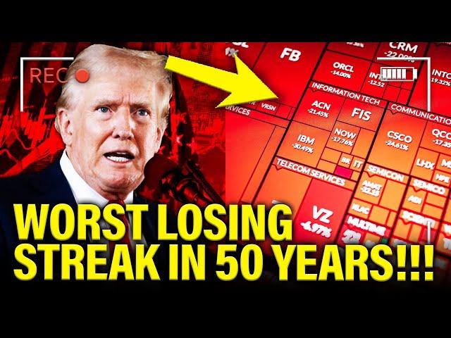 Trump IS HUMILIATED by Stock Market with WORST STREAK