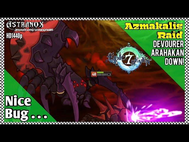 EPIC SEVEN Devourer Arahakan Boss Fight - Raid Azmakalis Labyrinth, Dark Warrior - Epic 7 Guide Tips