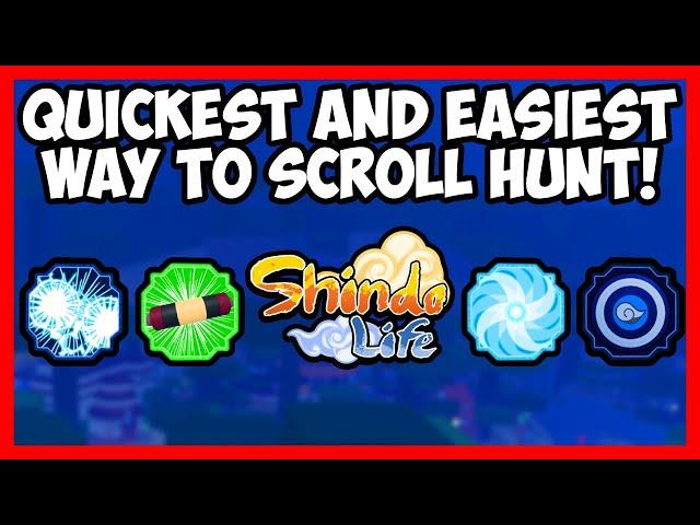 THE *QUICKEST* AND EASIEST WAY TO SCROLL HUNT IN SHINDO LIFE! (ROBLOX)