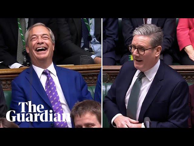 Keir Starmer mocks Nigel Farage for spending so much time in US