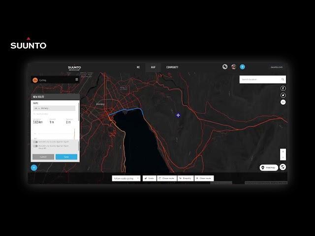 Suunto Spartan Как создать маршрут
