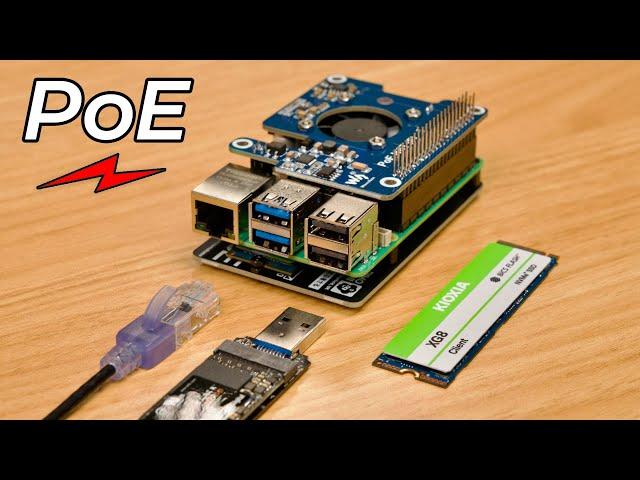 One cable, two SSDs: the first Pi 5 PoE HAT