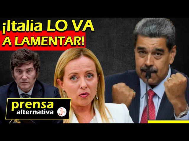 Meloni llamó "presidente electo" a Edmundo! Maduro no se lo va a perdonar!