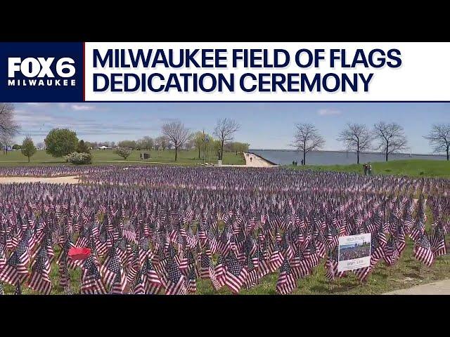 Wisconsin Live Desk visits Milwaukee's Field of Flags dedication ceremony | FOX6 News Milwaukee
