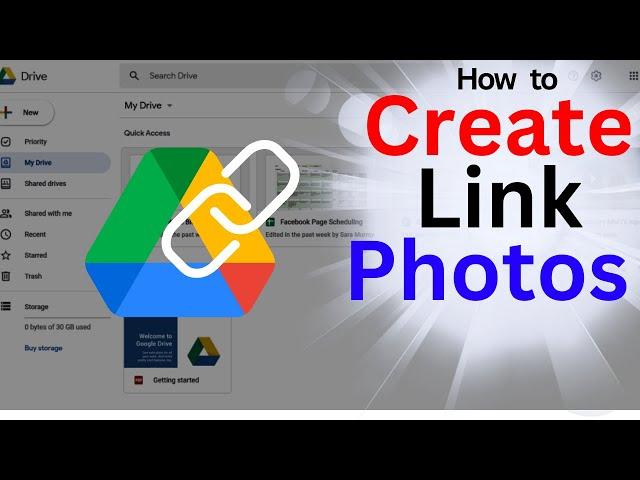 How to Create a Link for Photos in Google Drive | Cómo Crear un Enlace en Google Drive