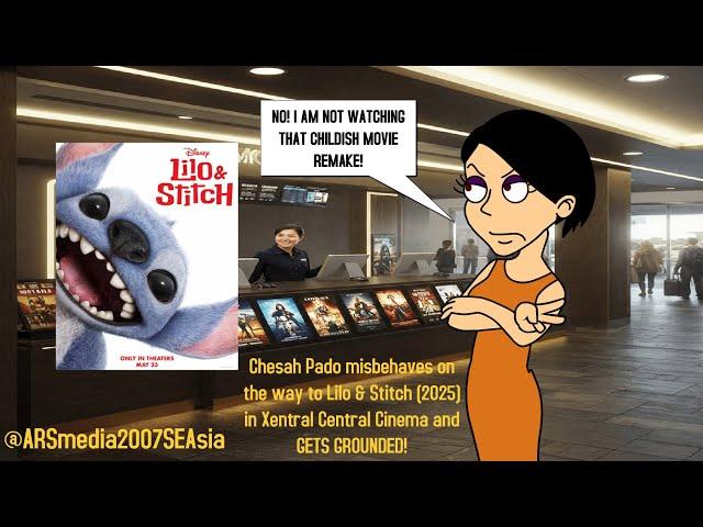 Chesah Pado misbehaves on the way to Lilo & Stitch (2025) in Xentral Central Cinema (5/23/2025)