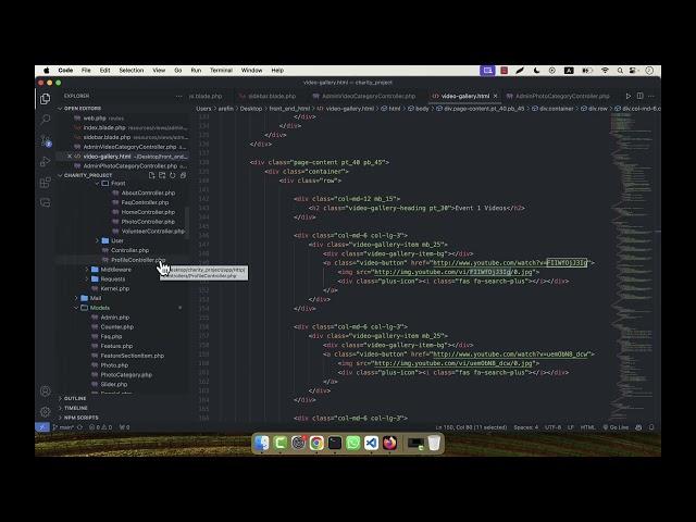 Laravel 10 | Non Profit Charity Website | Video Gallery Section | #13