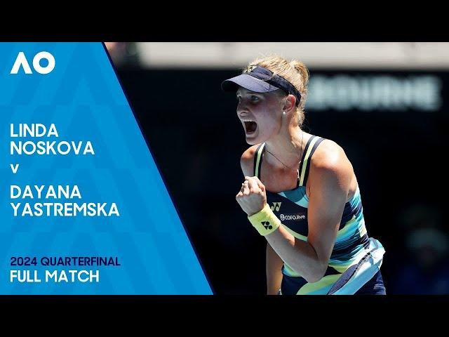 Linda Noskova v Dayana Yastremska Full Match | Australian Open 2024 Quarterfinal