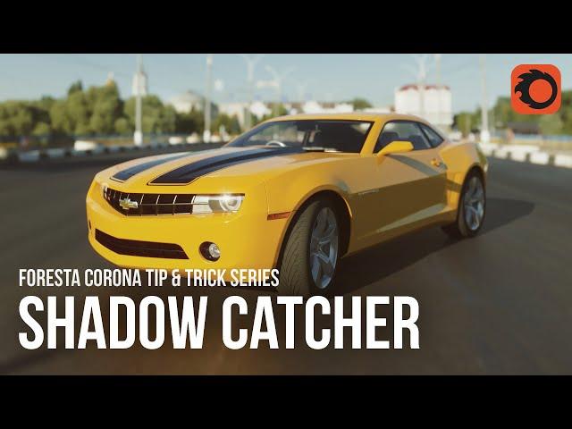 Corona Render Tip & Trick #3 - Shadow Catcher Material - Corona Render Free Tutorial Lesson