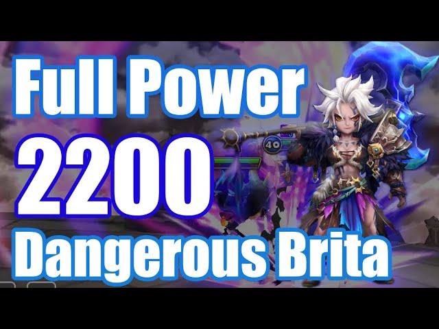 Full Power ATK 2200 & Additional DMG 26% Brita Debut, she is sooo dangerous【Summoners War RTA】