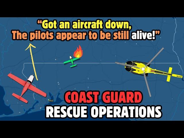 HEROIC Coast Guard Pilot saves INJURED Cessna pilot