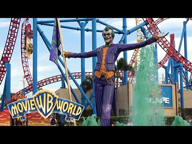 Movie World Gold Coast | Superman Escape REOPENS, Joker Fountain & MORE!