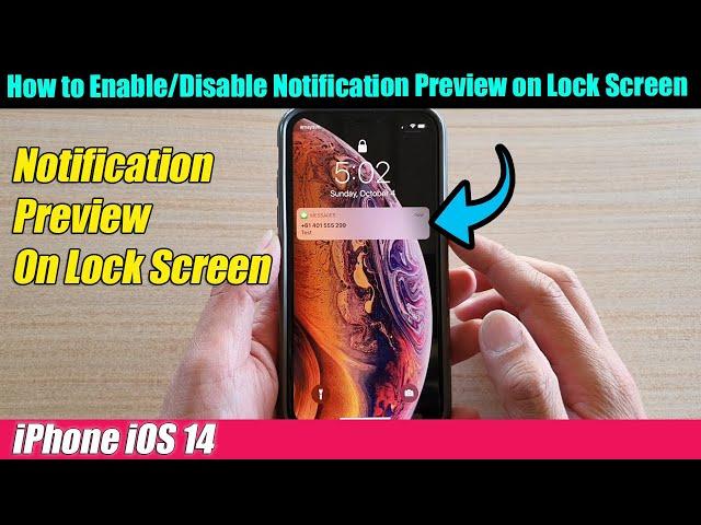 iPhone iOS 14: How to Enable/Disable Notification Preview on Lock Screen