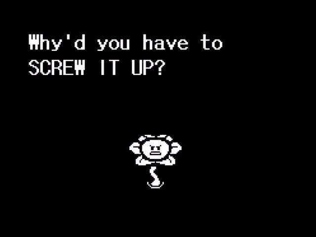 Undertale - Pacifist/Neutral run after killing sans but not finishing genocide