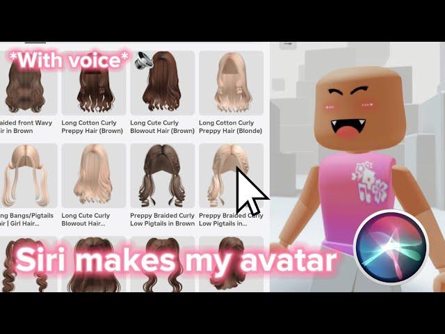 Siri Makes My Roblox Avatar  *WITH VOICE* 