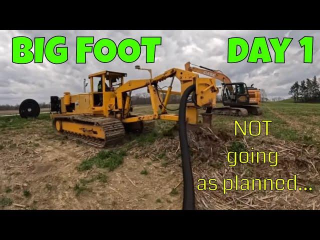 Day One On First Big Tile Job And We Got Some Issues To Work out yet on Bigfoot