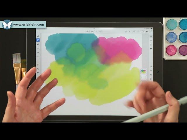 Adobe Fresco: Live Watercolor Brushes!