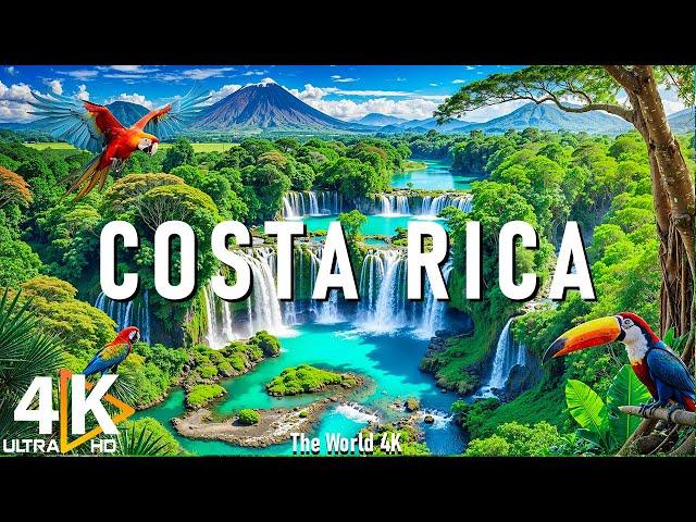 Costa Rica 4K Discover Lush Rainforests, Pristine Beaches, Incredible Wildlife  Calming Music