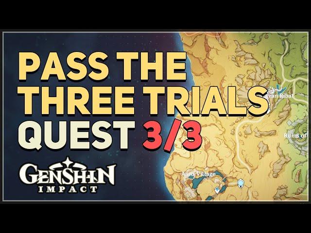 Pass the three trials Genshin Impact