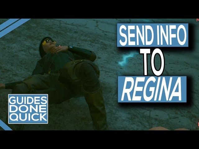 How To Send Information To Regina In Cyberpunk 2077