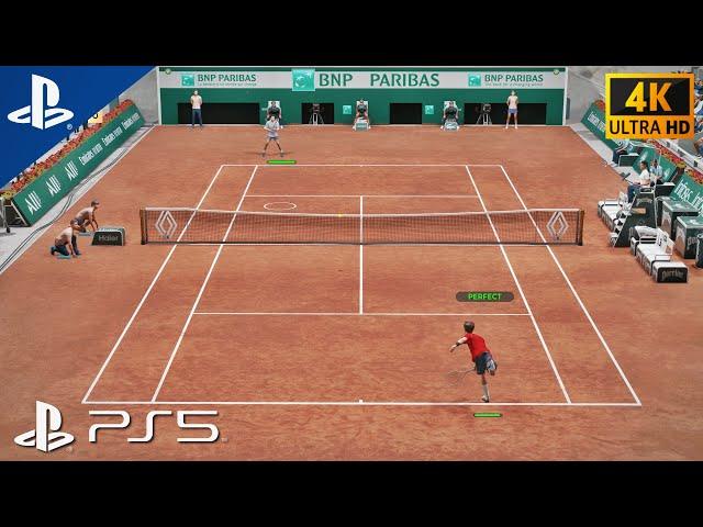 TopSpin 2K25 | MEDVEDEV vs. ALCARAZ (French Open) - PS5 [4K 60FPS] Gameplay