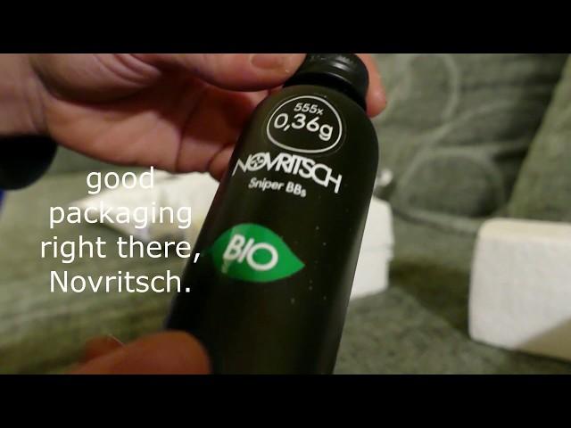 Novritsch Bio Sniper BB's unboxing 2018 | Austrian Stock