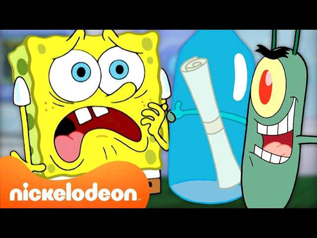 Губка Боб | Планктон ПОЧТИ победил  | 60-минутная подборка | Nickelodeon Cyrillic