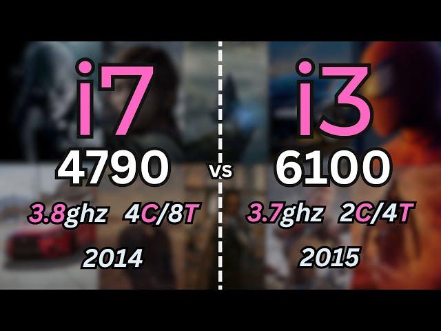 i7 4790 vs i3 6100 Tested in 14 Games (2024) | 1080p