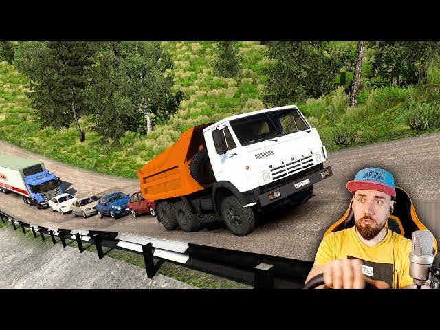 НА СТАРОМ КАМАЗЕ ПО НАШИМ ДОРОГАМ - СУРОВАЯ РОССИЯ ETS 2