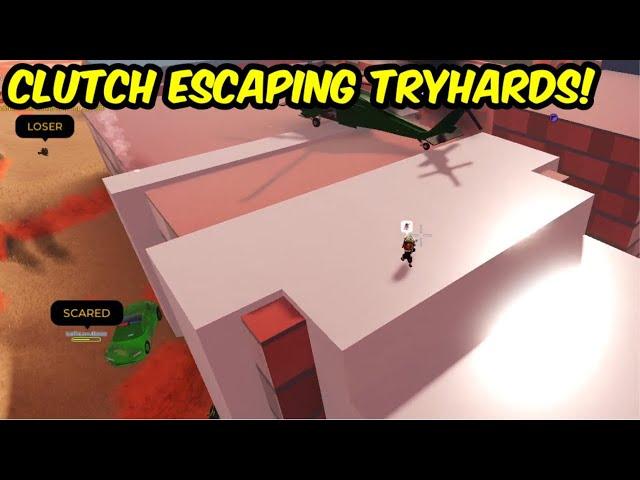 CLUTCH ESCAPE FROM ULTRA TRYHARD COPS in Roblox Jailbreak!