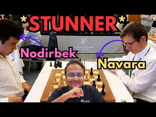 Nodirbek Abdusattorov is an absolute BEAST | Nodirbek vs Navara | Prague Masters 2024