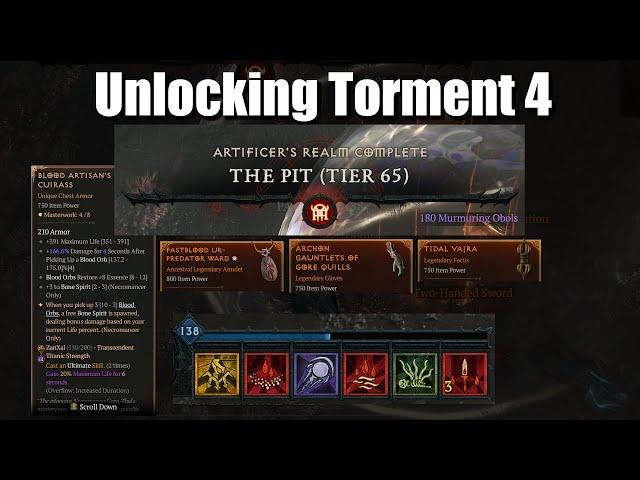 Spirit Wave - Unlocking Torment 4 - Best Necromancer Build Season 6