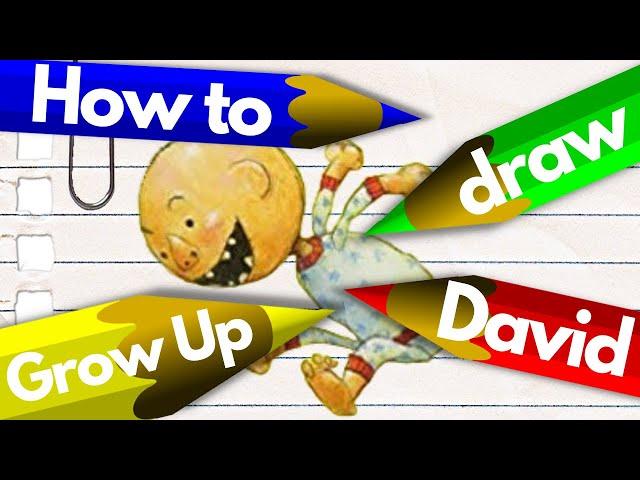 How to SPEED draw David from Grow Up, David! ️ (in under 10 minutes) | World English School Today