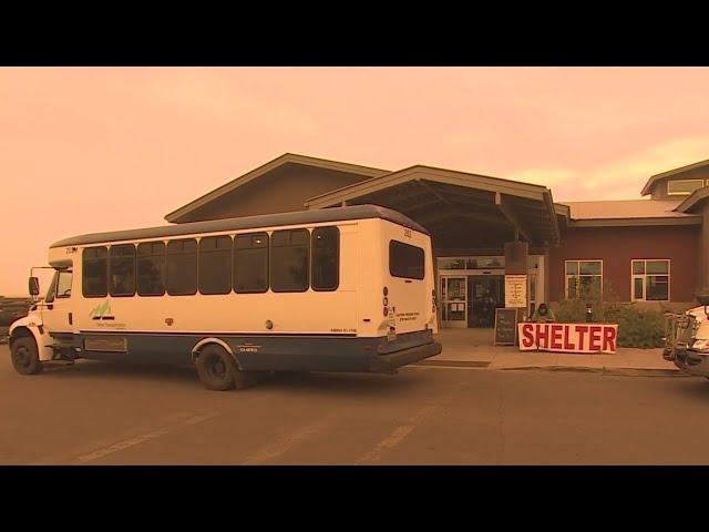 Evacuees Gathering In Gardnerville Nevada