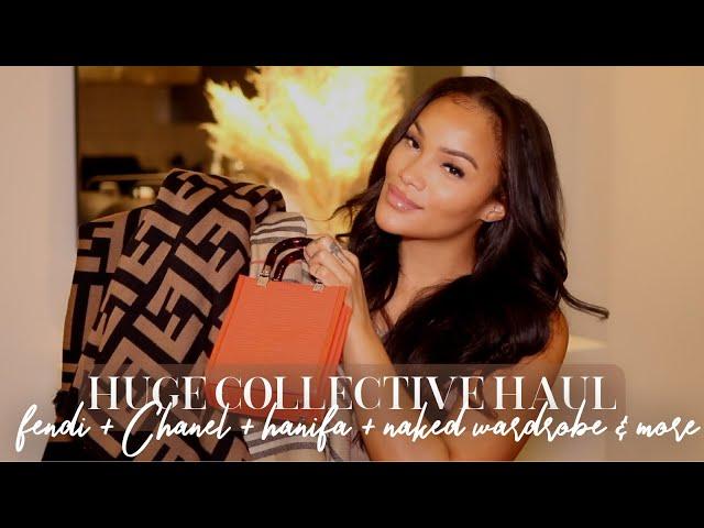 HUGE COLLECTIVE TRY ON HAUL! FENDI + NAKED WARDROBE + CHANEL + JIMMY CHOO & MORE | ALLYIAHSFACE HAUL